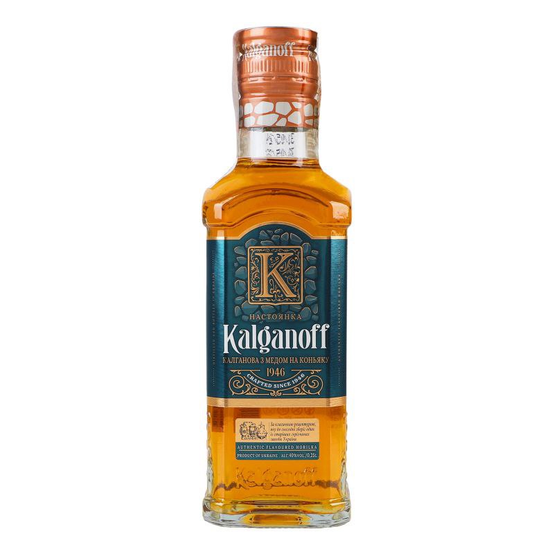 Настоянка Kalganoff з медом на коньяку 40% 0.25 л